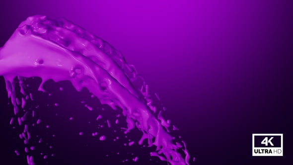 Fountain Purple Paint Splash