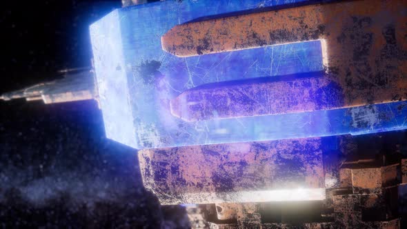 Space Ship and Milky Way Stars alt