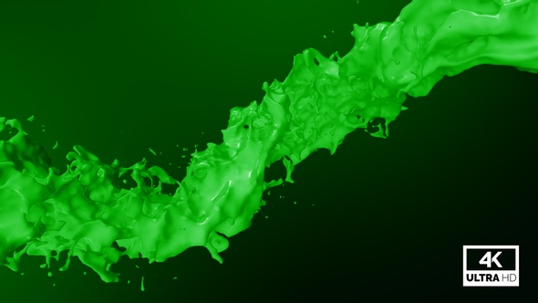 Twisted Green Paint Splash V2