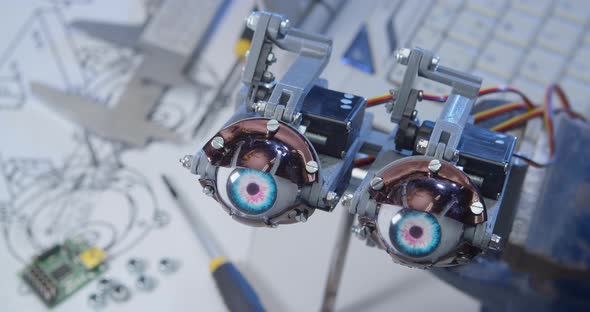 Robot Eyes Blink