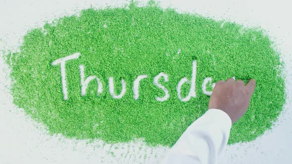 Green Hand Writing Thursday