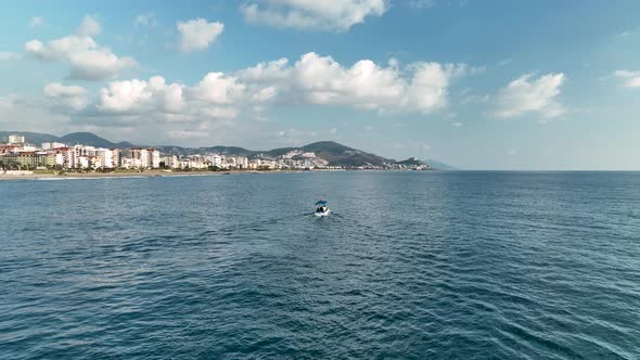 Fishing Near The Shore Sea