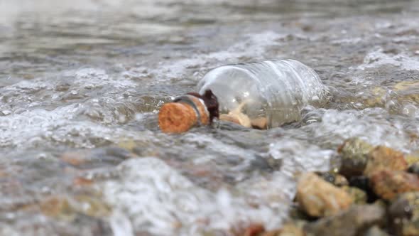 Message in the Bottle on the Shores of the Sea.