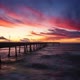 Beautiful Sunset Timelapse at California Beach Pier with Colorful Clouds - VideoHive Item for Sale