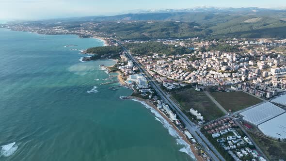 Panorama Hotels aerial view 4 K Alanya Turkey