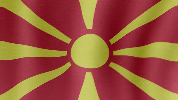 The National Flag of Macedonia