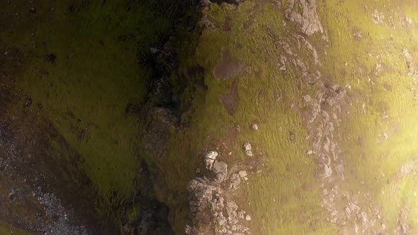 Aerial View of Top of Mountain