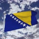 Bosnia And Herzegovina Flag With Sky - VideoHive Item for Sale