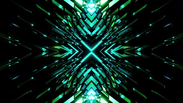 New Vj Loop Kaleidoscopic Equalizer For Music Background 4K