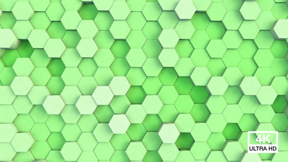 Green Hexagonal Background