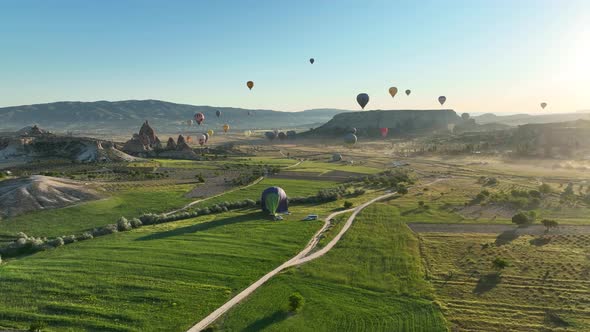 The Cappadocia region of Turkey is the most popular location in the world for hot air ballooning.