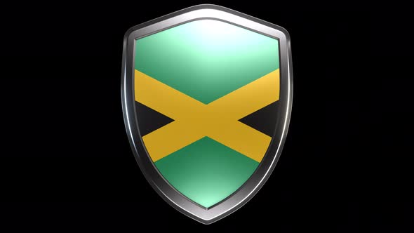 Jamaica Emblem Transition with Alpha Channel - 4K Resolution