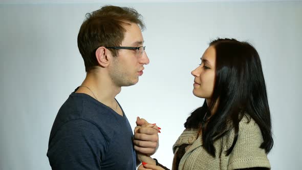 Man And Woman Talking