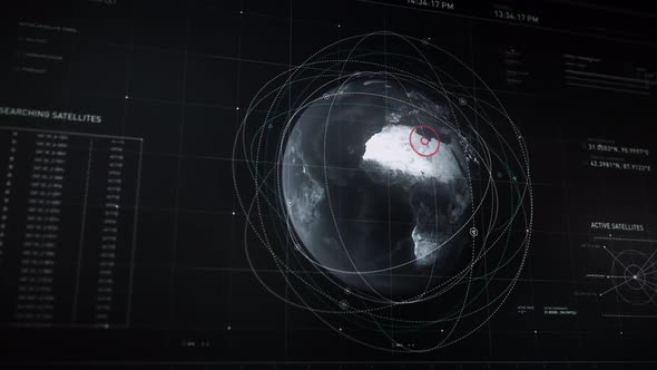 Using satellite data for research, loading coordinate analysis software. UI