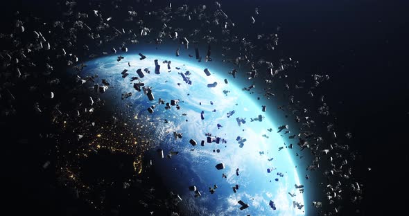 Space Debris Around Planet Earth