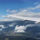 View on the Airplane wing from inside the plane while flying over Germany - VideoHive Item for Sale