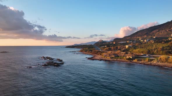 Traffic on the Beach Aerial View 4 K