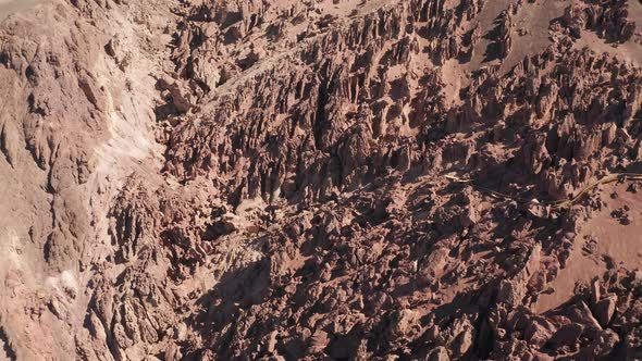 Arid desert and strange stones