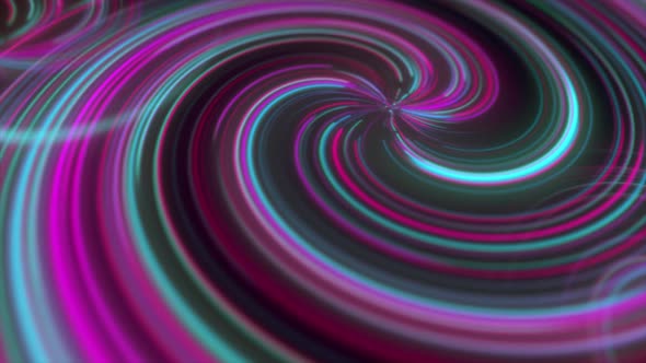 Spiral Neon Lights Animation Background V9