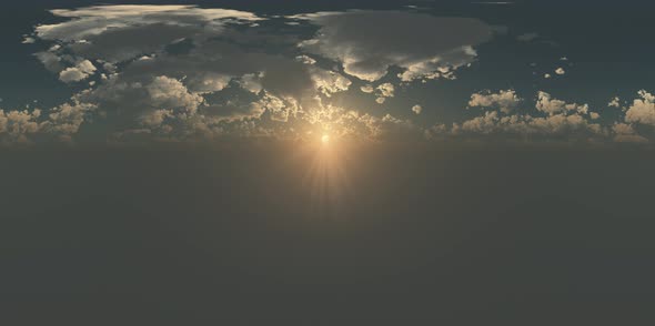 VR 360 Degree Panorama of Sky And Clouds