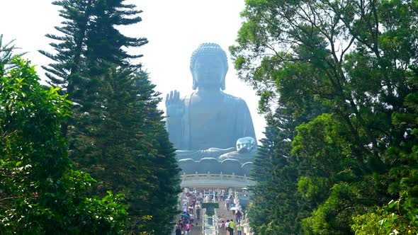 Big buddha statue in Hong Kong city