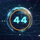 Countdown 60 sec. Earth hologram 3D digital interface background - VideoHive Item for Sale