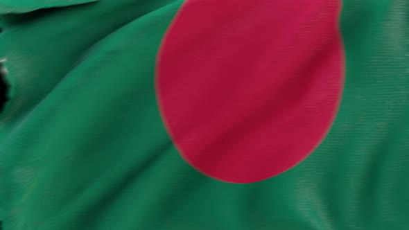 4K Bangladesh flag transition with alpha. two step