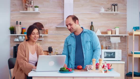 Married Couple Watching Online Recipe