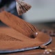 Closeup of Chef is Making Chocolate Desserts - VideoHive Item for Sale