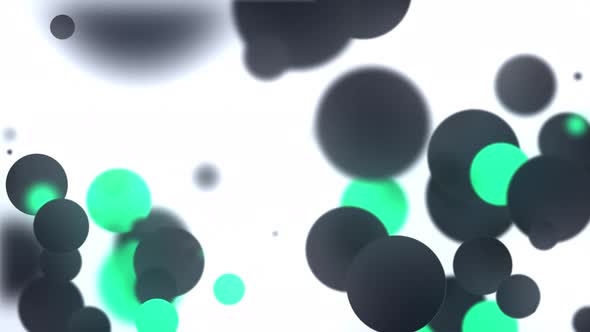 Flashing particles on black background