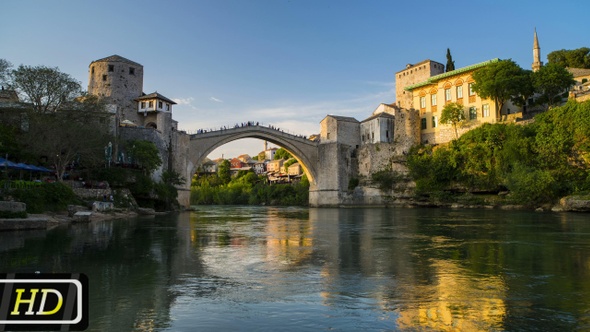 The Old Bridge In Mostar, Bosnia and Herzegovina
