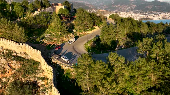 Alanya Castle Alanya Kalesi Aerial View