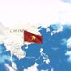 Vietnam Map And Flag With Clouds - VideoHive Item for Sale