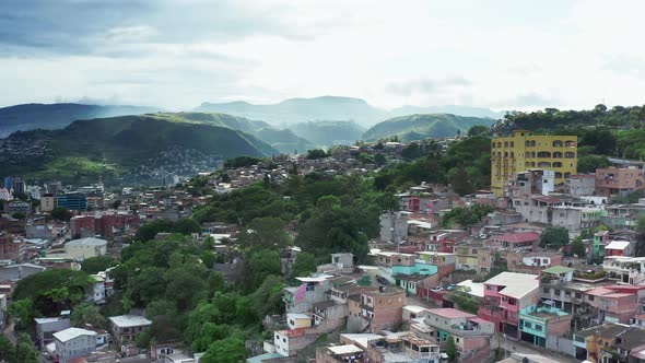 Criminal Area with Slums in the Capital of Central America