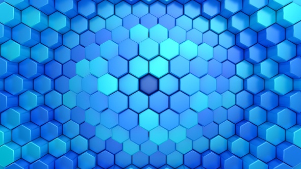 Hexagons Form A Wave