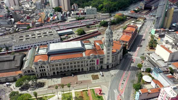 Cityscape of Sao Paulo Brazil. Stunning landscape of downtown district city.