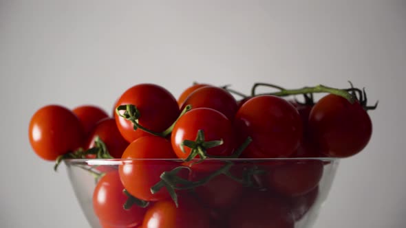 Tomatoes in a Glass Bowl