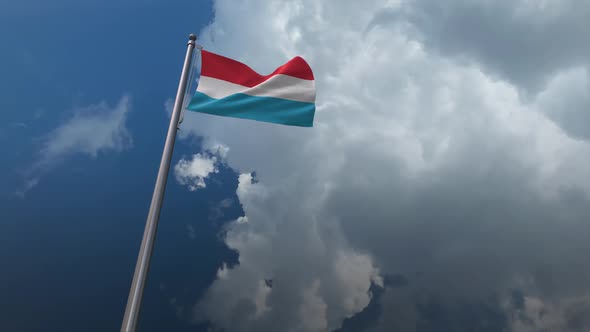 Luxembourg Flag Waving 2K