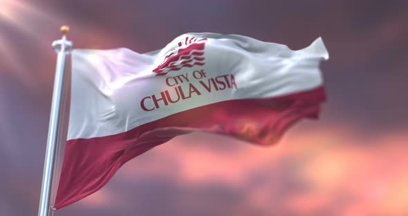 Chula Vista City Flag, California, United States
