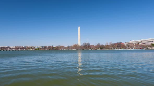 Washington Monument and Tidal Basin - Washington, D.C. - Tilt Up
