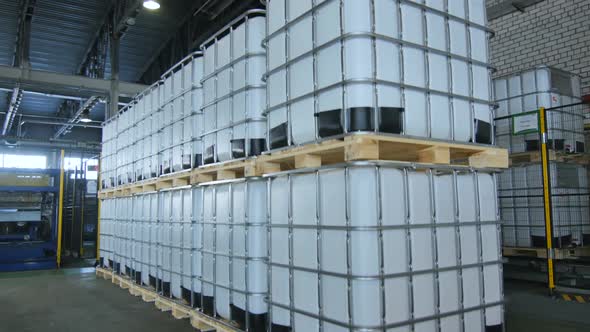 Camera Shows Finished Intermediate Bulk Containers in Frames