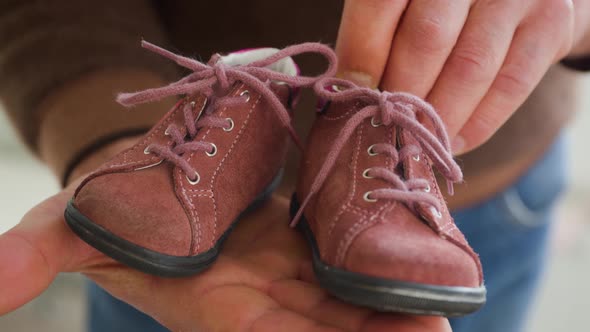 Close Up Children's Crimson Shoes