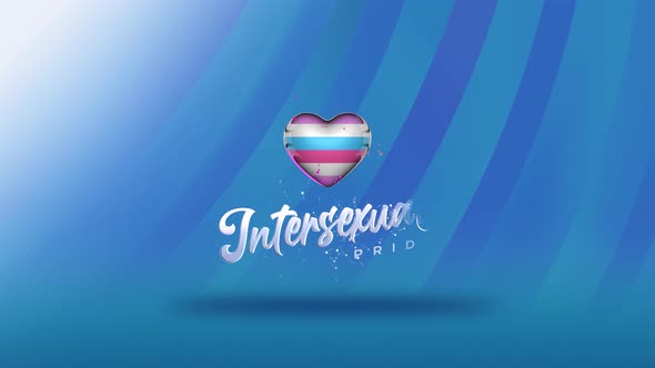 Intersexual Gender Sign Background Animation 4k