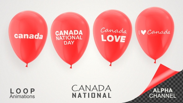 Canada National Day Celebration Balloons