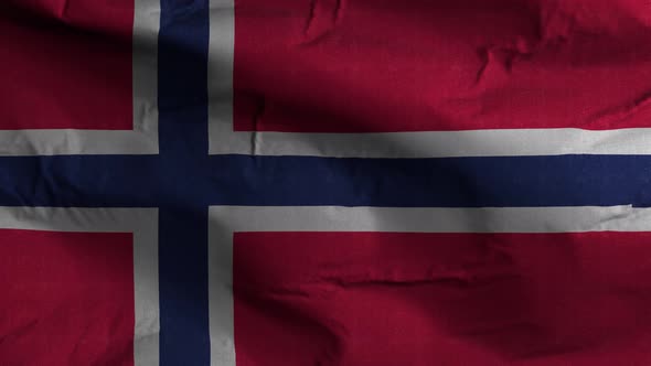 Norway Flag Textured Waving Background 4K