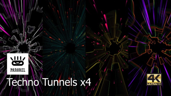 Techno Tunnels x 4
