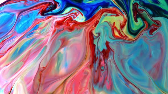 Abstract Colorful Sacral Liquid Waves Texture 840