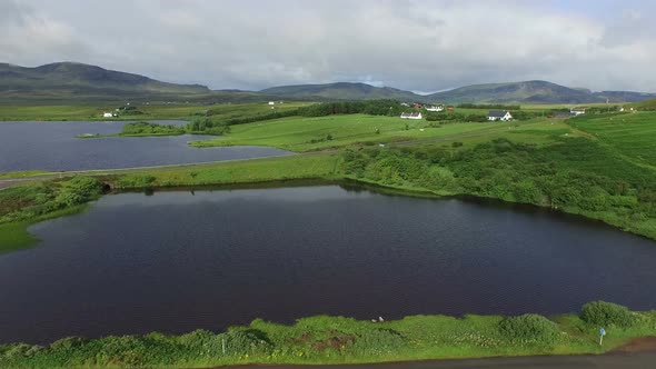 Aerial view of Isle of Skye