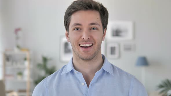 Smiling Handsome Young Man