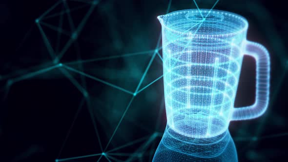 blender hologram Close up 4k alt